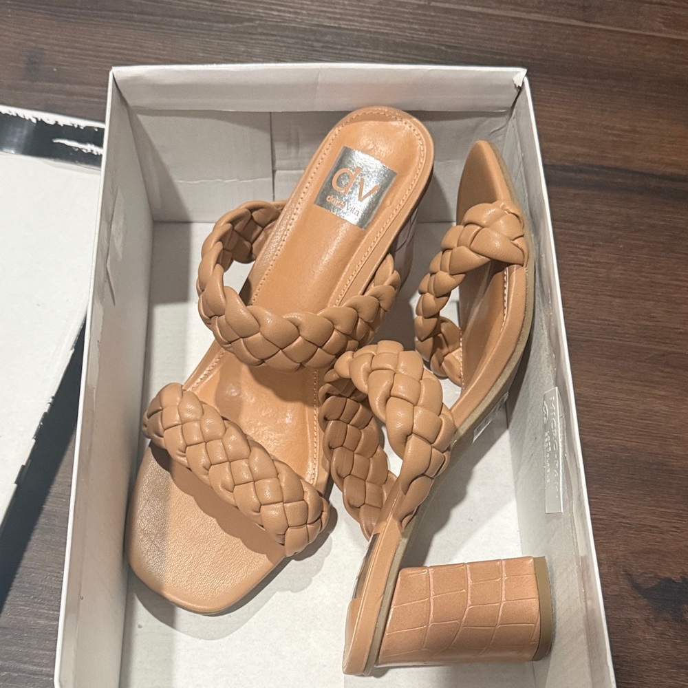 DV by Dolce Vita Tan Braided Heels